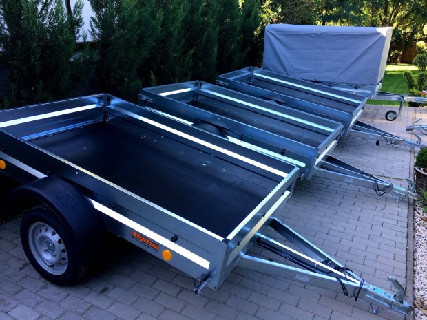 Új utánfutó 750kg 202x125cm Névre Írva! Őszi Akció!
