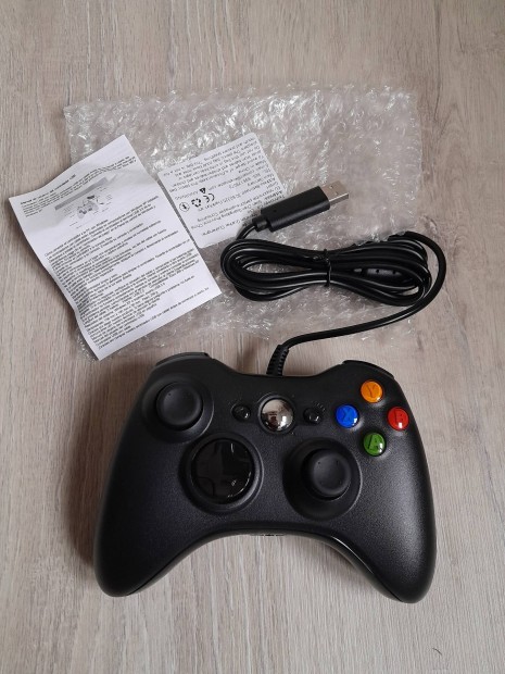 j vezetkes kontroller, joystick Xbox 360 konzolhoz s PC-hez