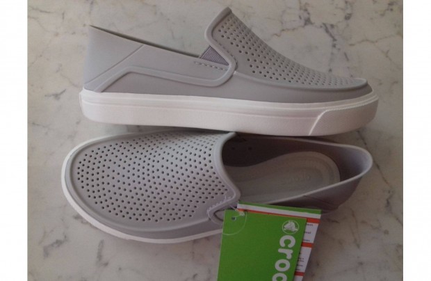Új világos szürke Crocs slip-on gumicipő 37 méret