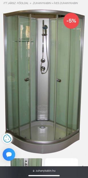 Új zuhanykabin 90x90 (Aqualife Opal 508 C white)