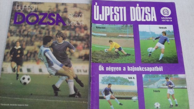 Újpesti Dózsa műsor újságok 11 db