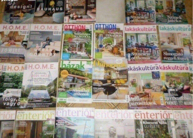 Újság magazin gyűjtemény lakberendezés