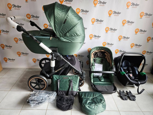 Újszerű 3in1 Kinderkraft Prime 2 babakocsi kiegészítőkkel