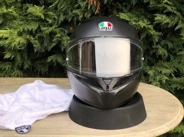 jszer AGV K3 buksisak S-es matt fekete metl. Ingyen Foxpost!