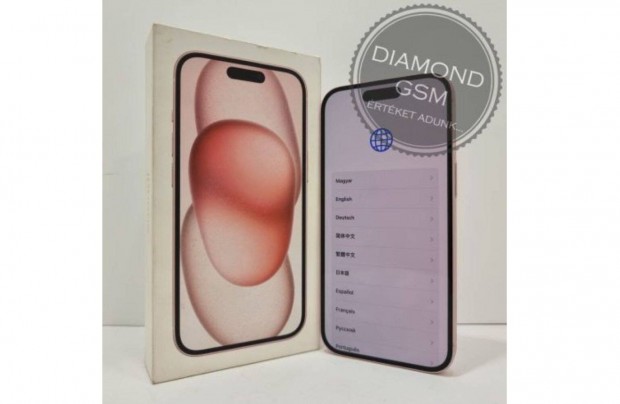 jszer Apple iphone 15 128 GB, Pink sznben,