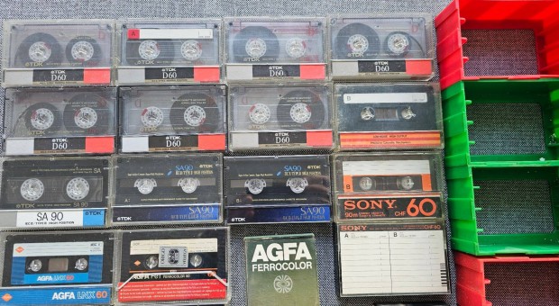 Újszerű BASF Sony TDK AGFA kazetták