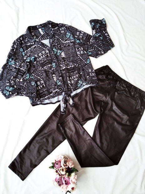 Újszerű FB sister M méretű női felső ajándék leggings