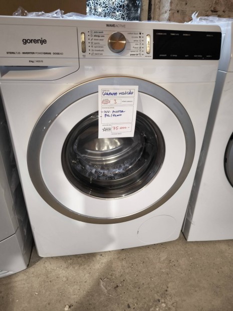 jszer Gorenje 8kg-os mosgp garancival 