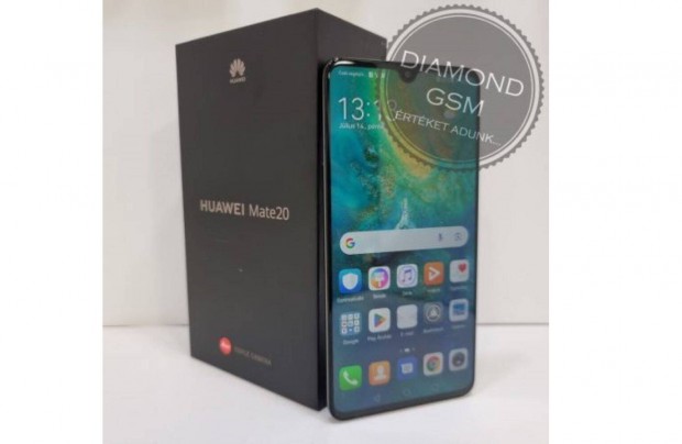 jszer Huawei Mate 20 128 GB, Fekete sznben, szp