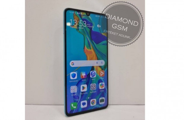 jszer Huawei P30 128 GB, Aurra Kk sznben, szp