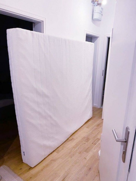 jszer Ikea Akrehamn matrac160x200 cm. A matrac huzata levehet/mosha