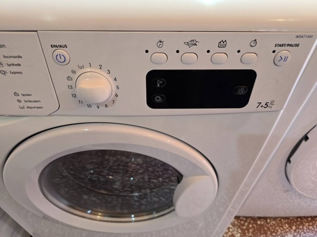 Újszerű Indesit 7/5kg-os mosó-szárítógép 95eft garanciával!!
