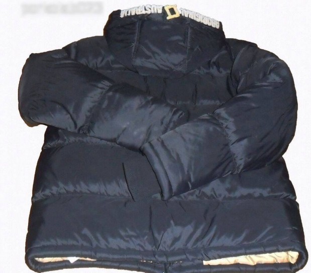Újszerű L-es Aboriginal extra meleg bélelt kabát levehető kapucnival