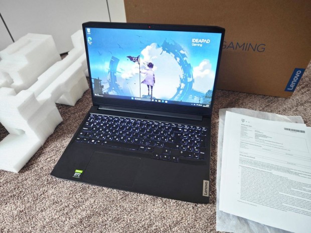Újszerű Lenovo 2026ig Garis Magyar Gamer Laptop 120hz Ryzen 5 5600H 1