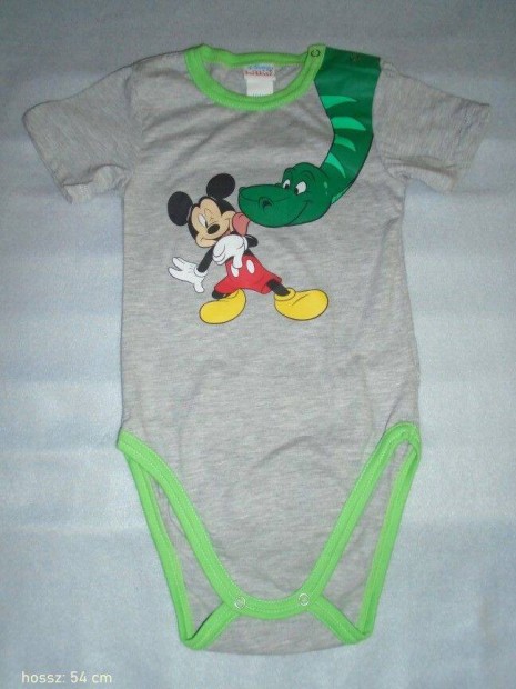 jszer Mickey egr mints rvid ujj body 4 vesre (mret 104) szrke