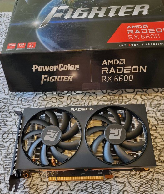 Ujszeru Powercolor Fighter AMD Radeon rx6600 8gb gaming videokartya