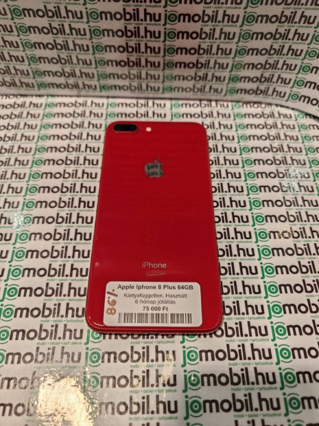 jszer Product RED Apple iphone 8 Plus 64GB fggetlen