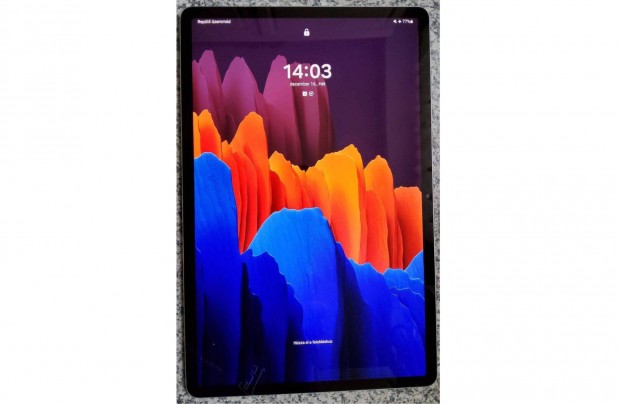 jszer Samsung Galaxy Tab S7+ 5G SM-T976B tablet, szilikon vdtokkal