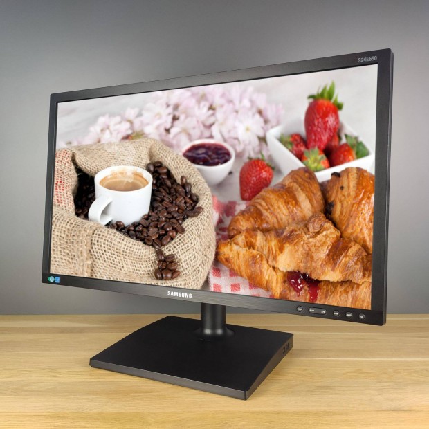 Újszerű Samsung S24E450F 24" Full HD LED monitor!Számla+6 hó garancia!