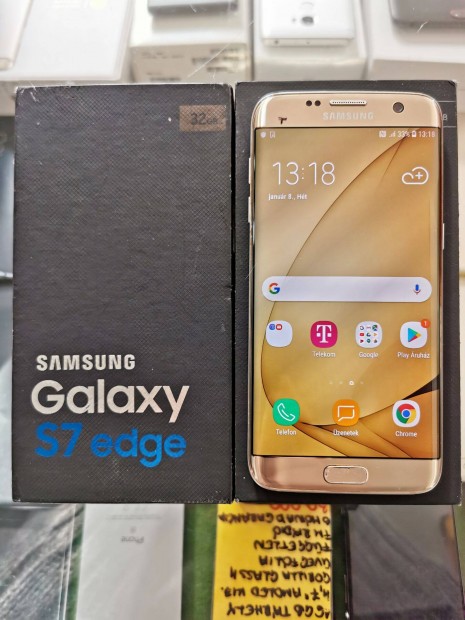 jszer Samsung S7 EDGE 4/32 3 hnap garancia 5.5 col AMOLED telekom