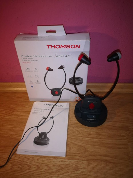 jszer Thomson bluetooth flhallgat dobozban RCA, optikai bemenet