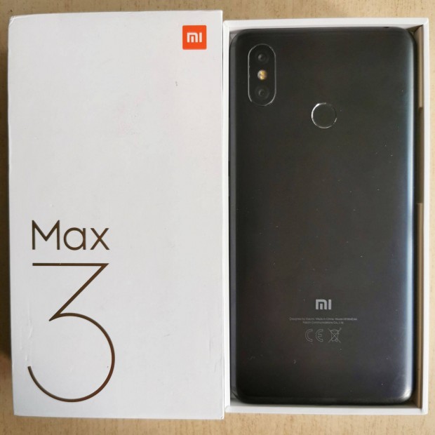 jszer Xiaomi Mi Max 3 4/64 3 hnap garancia 6.9" IPS 5500MAH fm hz