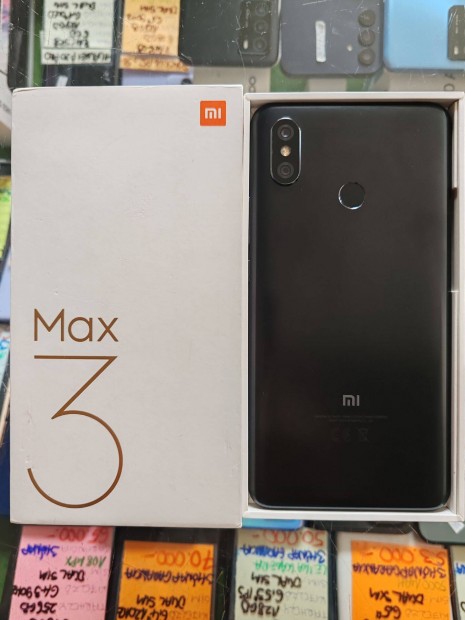 jszer Xiaomi Mi Max 3 4/64 3 hnap garancia 6.9" IPS 5500MAH fm hz