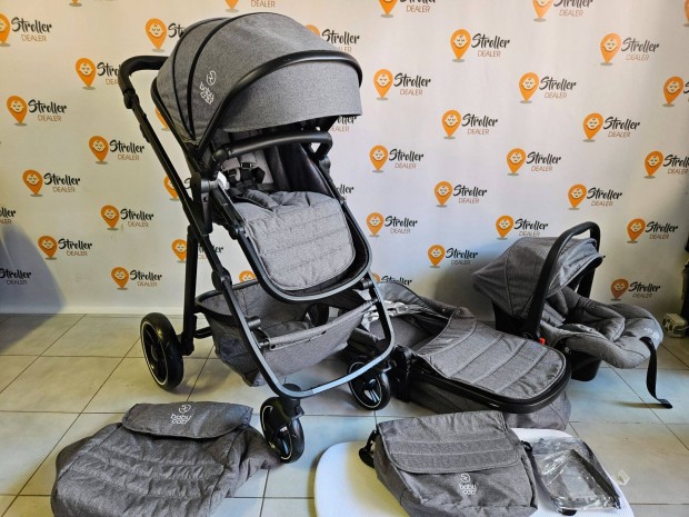 jszer, 3in1 szrke Babycab Stockholm babakocsi jszltt / sport