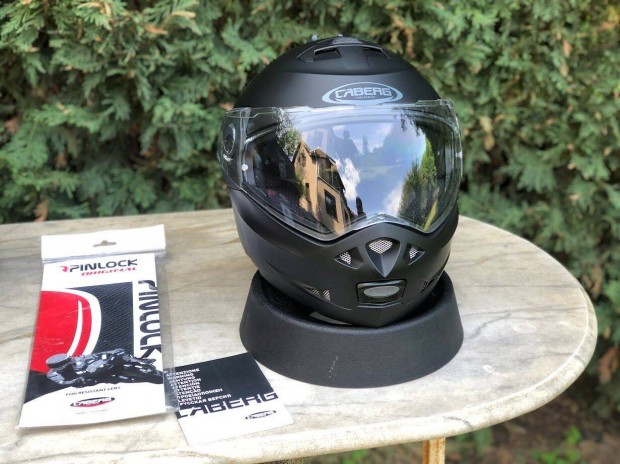 Újszerű! Caberg Duke bukósisak Xs-es, matt fekete. Ingyen Foxpost!