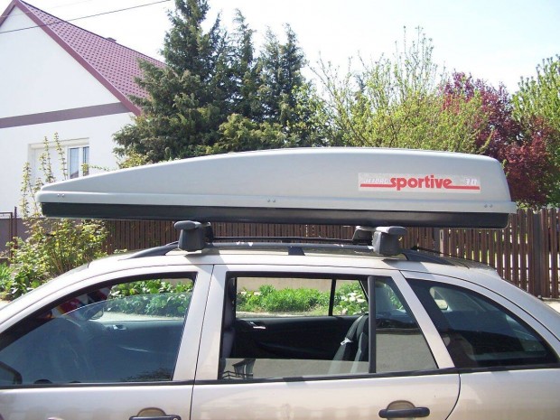 Újszerű! Féláron! Thule Jetbag síbox tetőbox box 450 l-es sí tető box