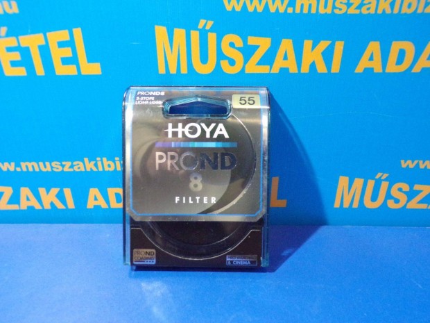 Újszerű! Hoya Prond 8 55mm semleges szürke szűrő Metallic ACCU-ND bevm
