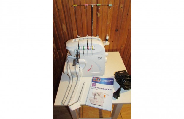 Újszerű*** EASY Home overlock interlock tisztázó varrógép +Magyar füz