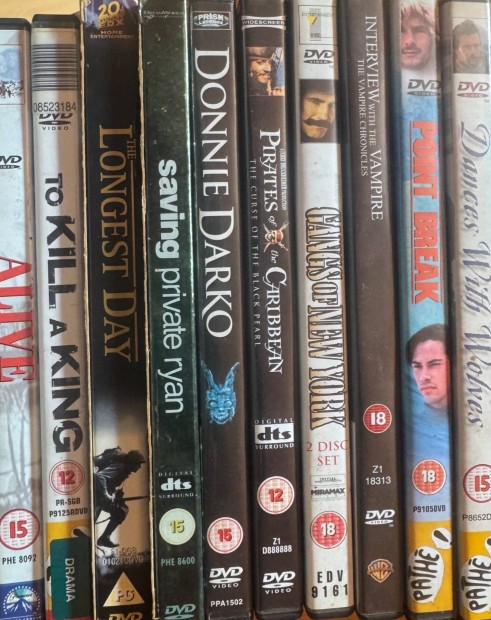 Újszerű, angol nyelvű DVD filmek