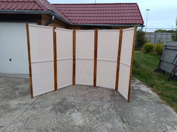 jszer llapot prmium minsg 5 db 70x180 cm elembl ll paravn