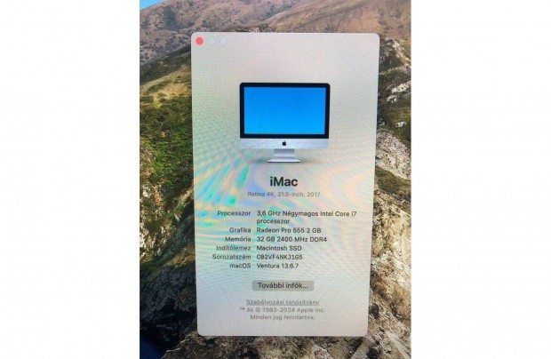 jszer imac (Retina 4K, 21,5 Zoll, 2017) elad !