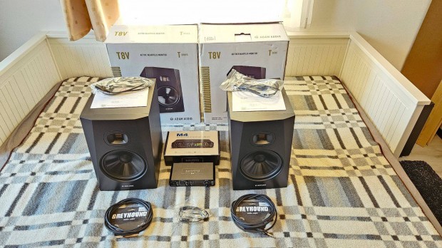 jszer komplett hangrendszer (Adam audio T8V + Motu M4)