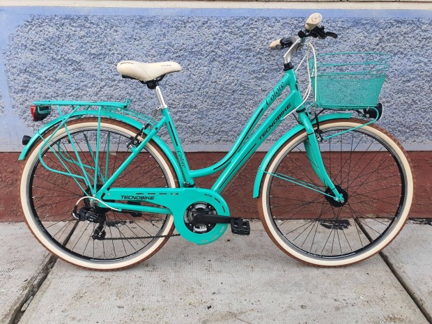 Újszerű női Tecnobike Colore városi kerékpár 28"