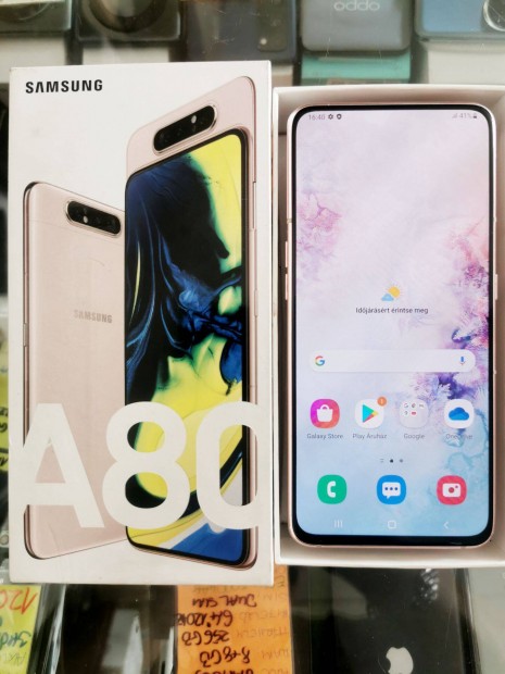Újszerű új aku Samsung A80 8/128 3 hónap garancia 6.7" AMOLED