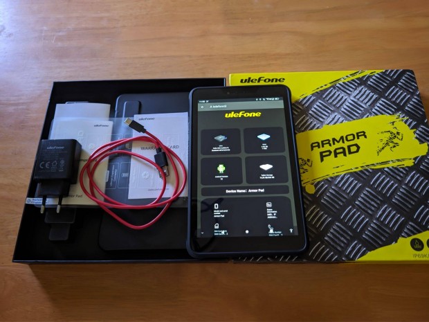 Ulefone Armor Pad Strapa Tablet SIM foglalattal, ujjlenyomat olvasval