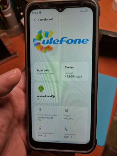 Ulefone Power Armor 14 Pro - DUAL SIM,Fggetlen,Flis,Ujszer