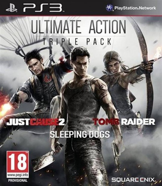 Ultimate Action Triple Pack Tomb Raider, Sleeping Dogs, Just Cause 2 P