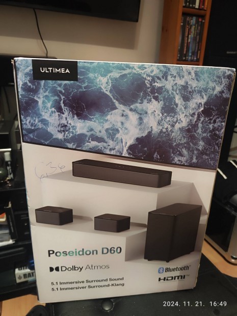 Ultimea Poseidon D60 5.1 Dolby Atmos Hangrendszer elad!