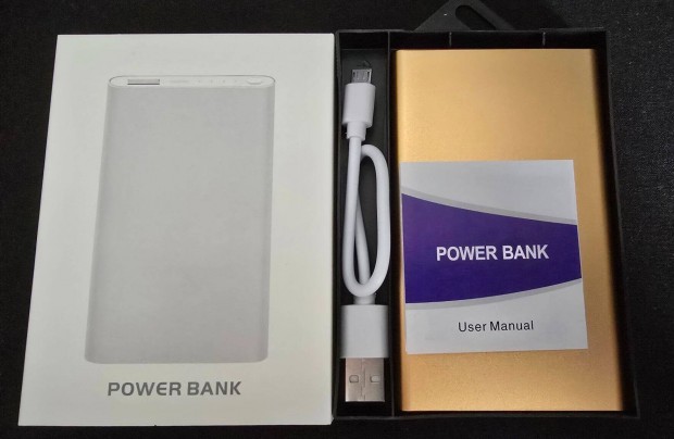 Ultra Thin 3000 mAh powerbank, arany szn