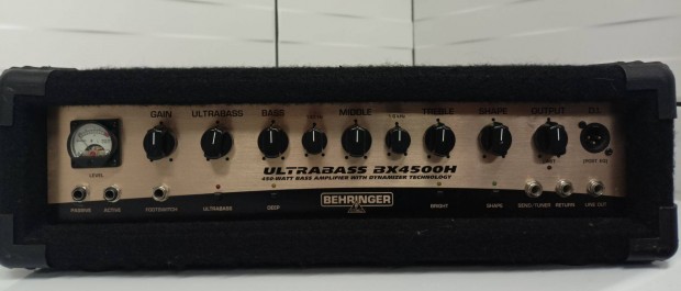 Ultrabass Bheringer ax 4500 H, gitar erosito fej, 450 Watt