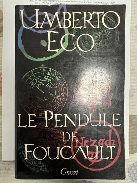 Umbert Eco Le Pendule De Foucault francia nyelven