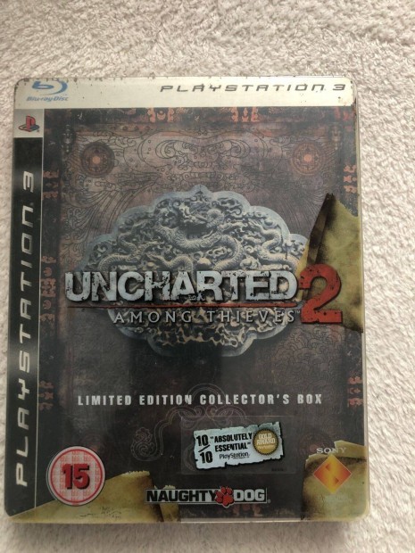 Uncharted 2 Among Thieves stellbok + jtk Ps3 Playstation 3