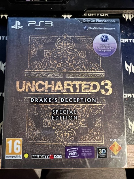 Uncharted 3 Special Edition PS3 - Ritka!