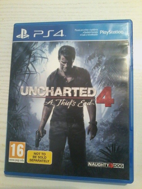 Uncharted 4. PS 4 jtk elad.(nem postzom)