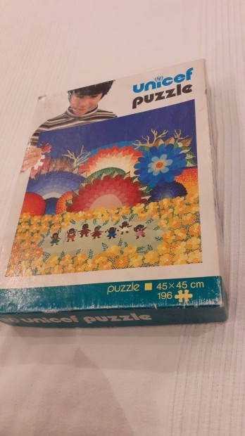 Unicef puzzle, retr, 1977, 196 db