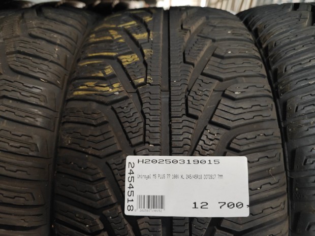 Uniroyal MS PLUS 77 100V XL 245/45R18 DOT2617 7MM HASZNÁLT NYÁRIGUMI
